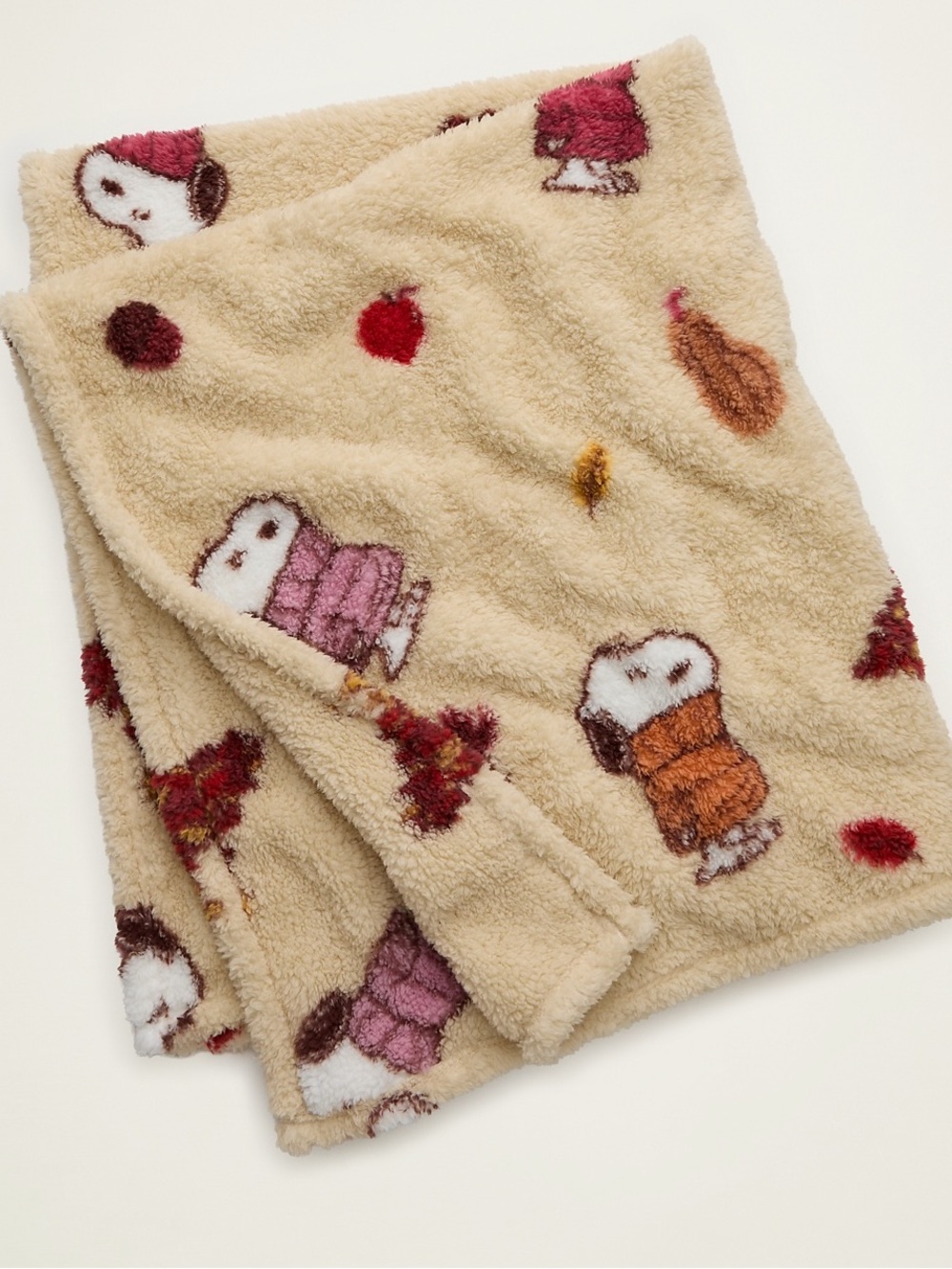 American Eagle Snoopy Plush Sweater Blanket